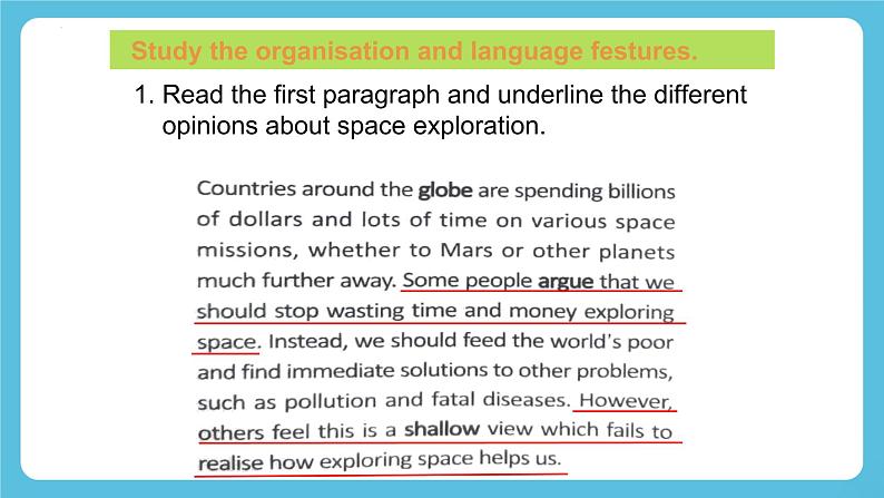 Unit 4 Space Exploration Reading and Writing 课件05
