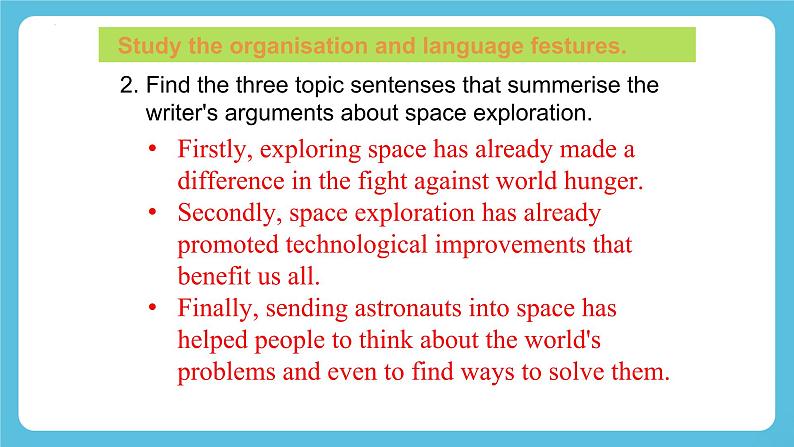 Unit 4 Space Exploration Reading and Writing 课件06