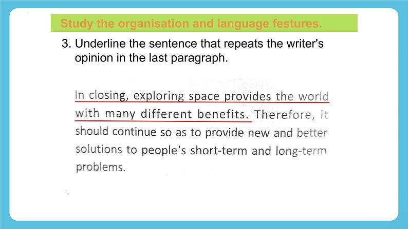 Unit 4 Space Exploration Reading and Writing 课件07