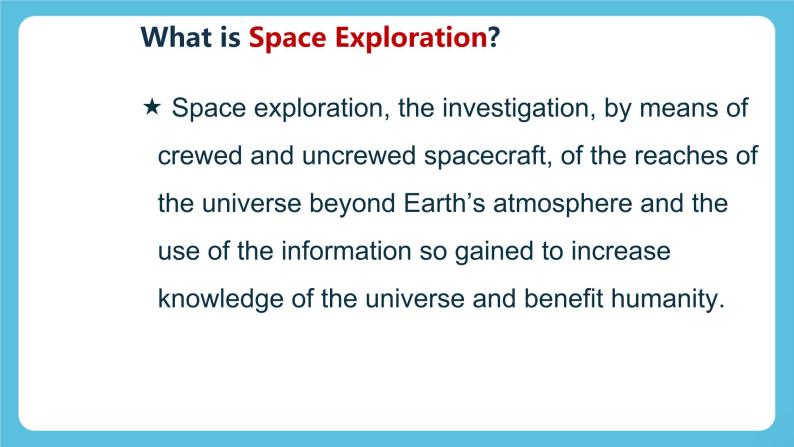 Unit 4 Space Exploration Warming Up &Listening and speaking 课件03