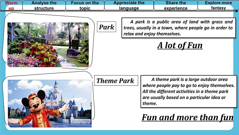 Unit 3Fascinating Parks Using Language1 课件02