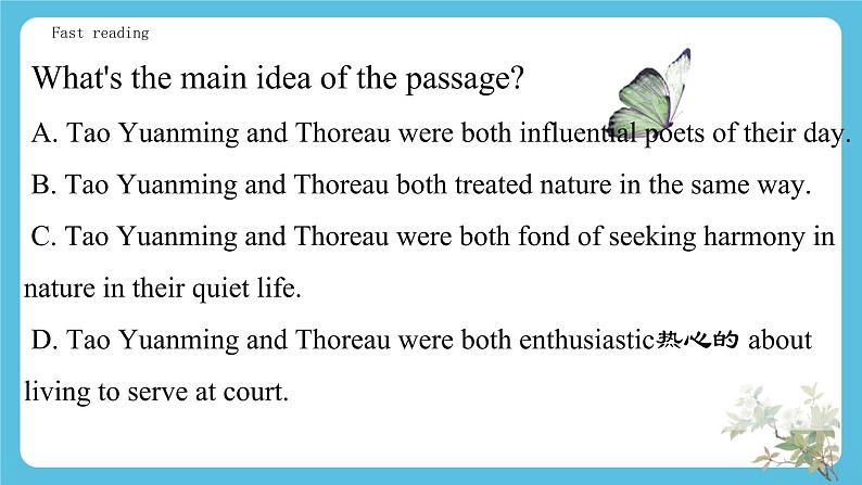 Unit 5 Learning from Nature Developingideas 课件08