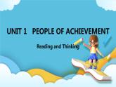 Unit 1 People of Achievement  Reading and Thinking课件