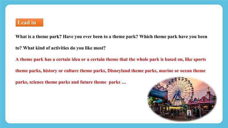 Unit 3 Fascinating Parks  Using Language课件03