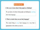Unit 4 Body Language  Learning About Language课件