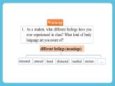 Unit 4 Body Language  Using Language课件