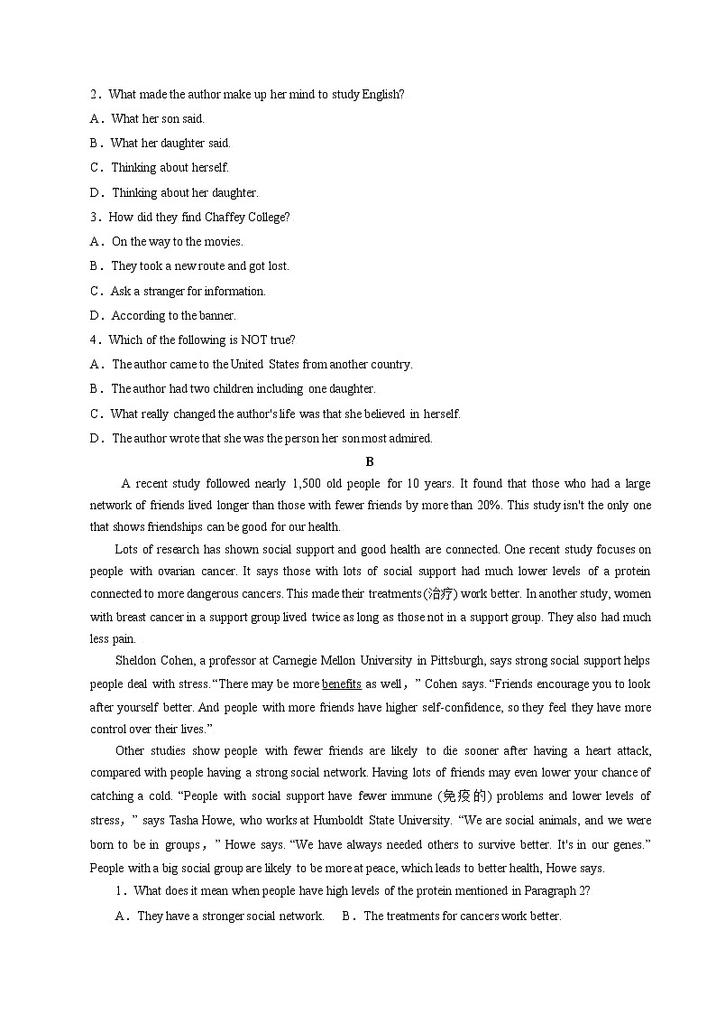 Unit 1 Teenage life 第3课时 Reading for Writing 课件+练习03