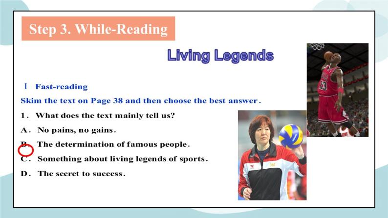 Unit 3 Sports and Fitness 第1课时 Reading and Thinking 课件+练习05