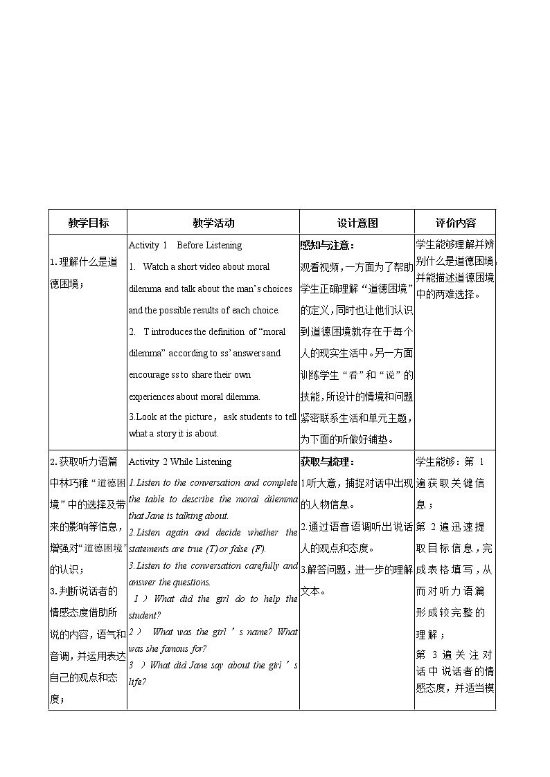 U2 Period 1 Listening and Speaking 课件+教案+学案+练习+素材01