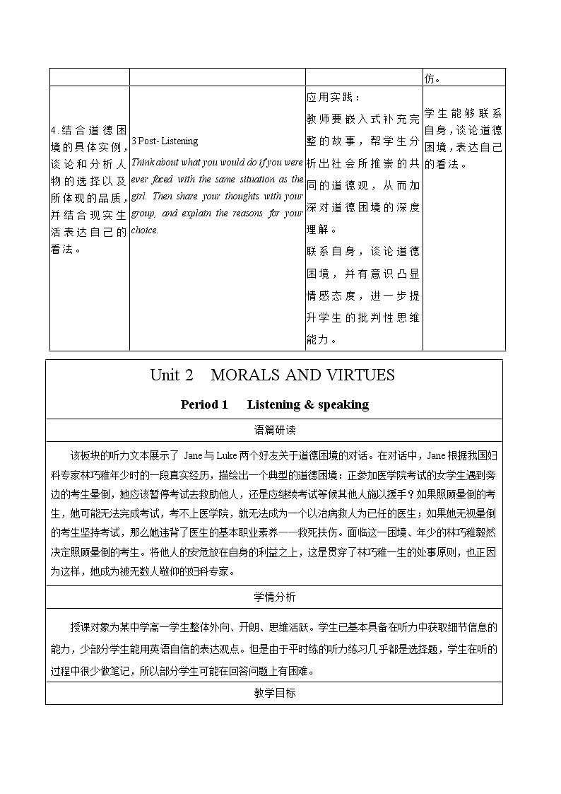 U2 Period 1 Listening and Speaking 课件+教案+学案+练习+素材02