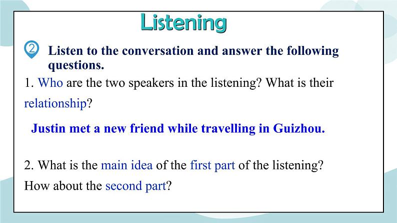 U3 Period 2 Speaking and Talking 课件第6页