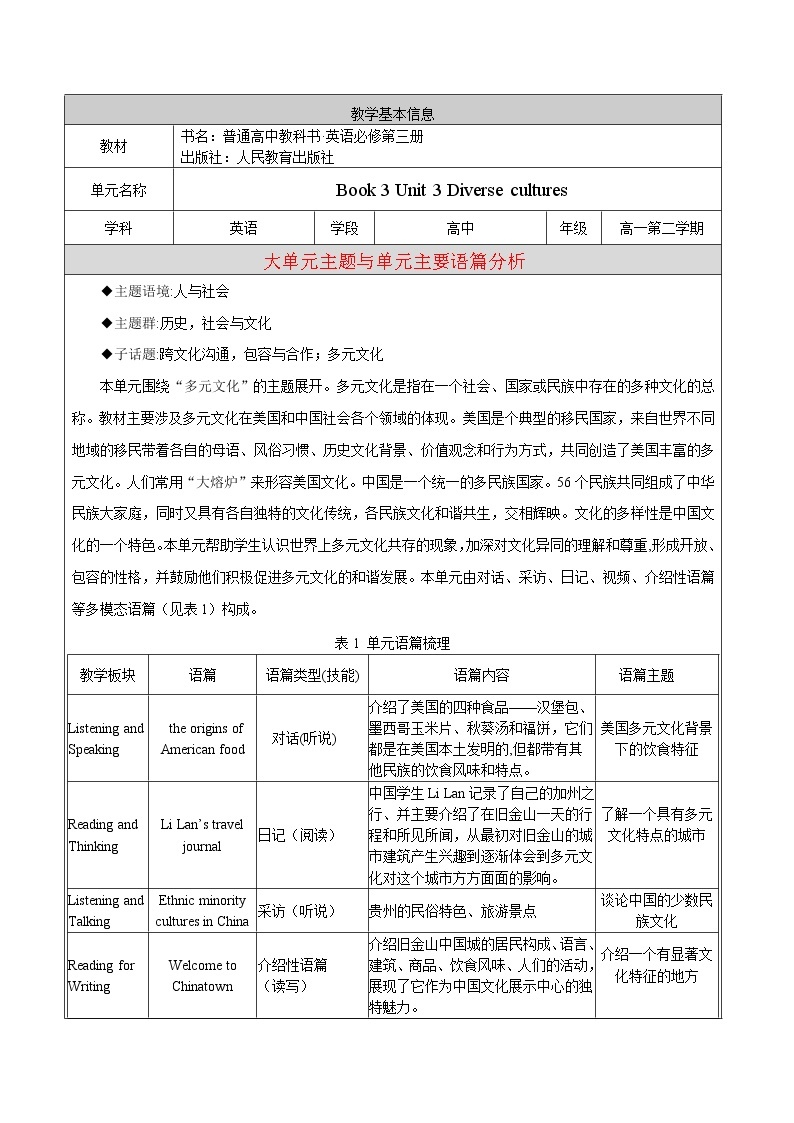 unit 3 单元整体提升 课件+教案+练习01