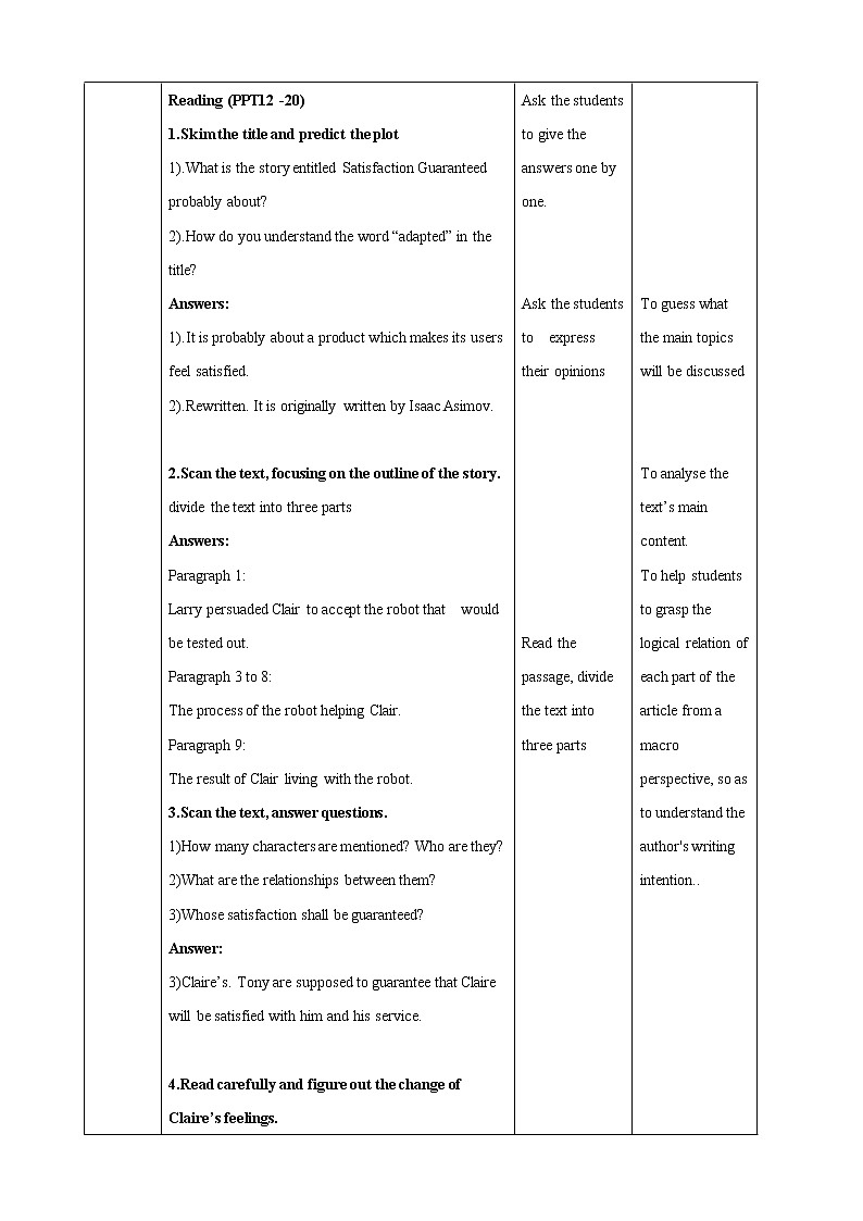 Unit 1 Science Fiction Period 1 Reading and Thinking 课件+教案＋素材03