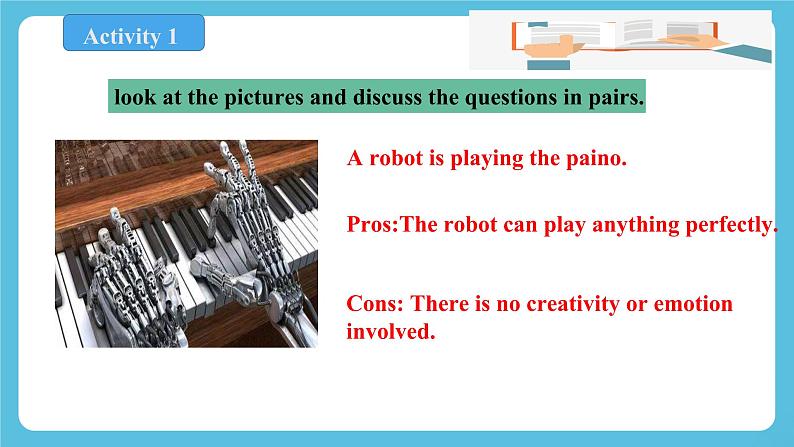 Unit 1 Science Fiction Period 4 voice your opinions on robots and AI 课件+教案06