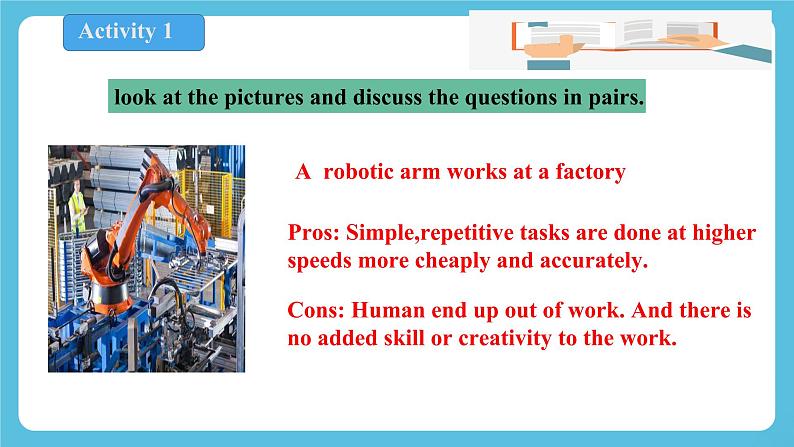 Unit 1 Science Fiction Period 4 voice your opinions on robots and AI 课件+教案07