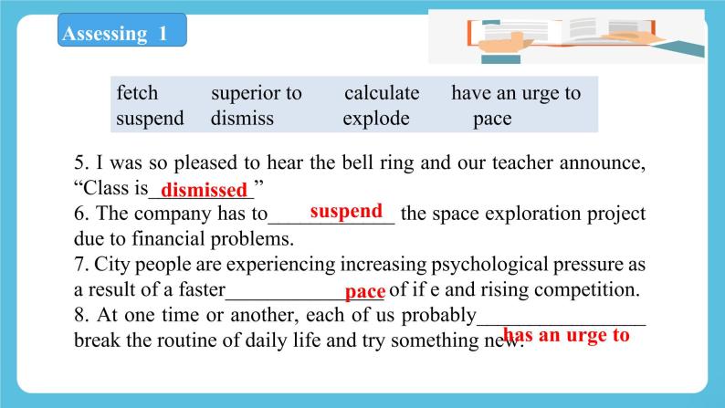 Unit 1 science fiction Period 6 Assessing and project 课件+教案05