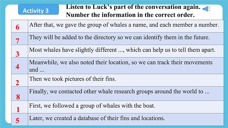 Unit 3 Sea Exploration Period 4 listening and talking第8页