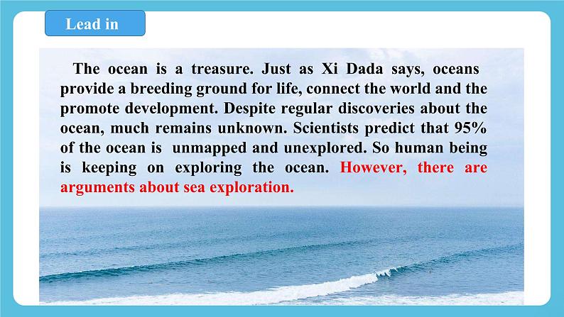 Unit 3 Sea Exploration period 5 Using langusge 课件+教案+素材03