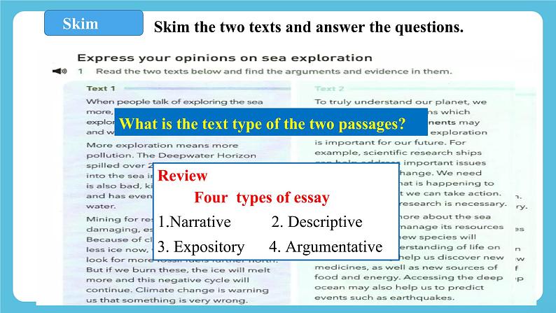 Unit 3 Sea Exploration period 5 Using langusge 课件+教案+素材04