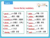 Unit 4 Sharing Period 2 Building up your vocabulary 课件+教案