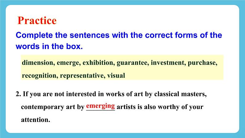 Unit 1 Art Assessing Your Progress课件＋练习（教师版＋学生版）05