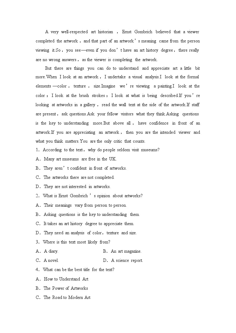 Unit 1 Art Learning about Language课件＋练习（教师版＋学生版）02