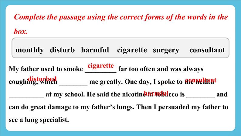 Unit 2 Healthy Lifestyle Assessing Your Progress 课件第4页