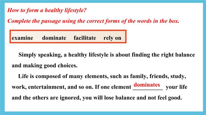 Unit 2 Healthy Lifestyle Learning about Language 课件＋练习（教师版＋学生版）08