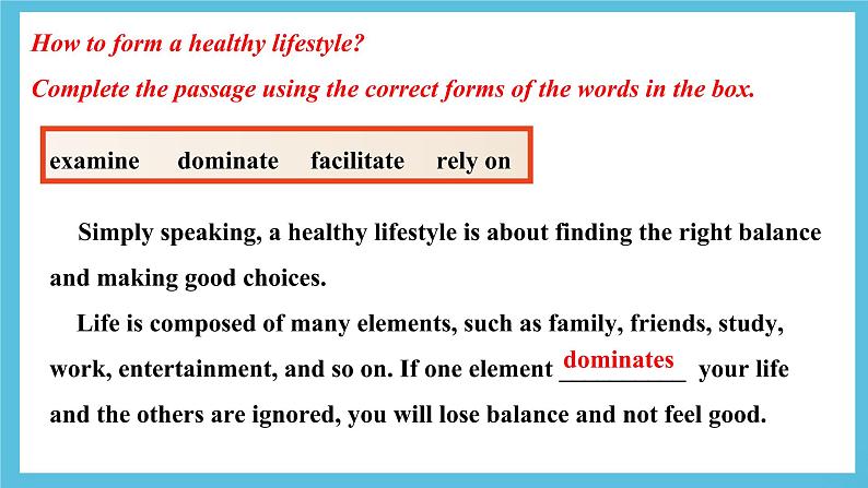 Unit 2 Healthy Lifestyle Learning about Language 课件＋练习（教师版＋学生版）08