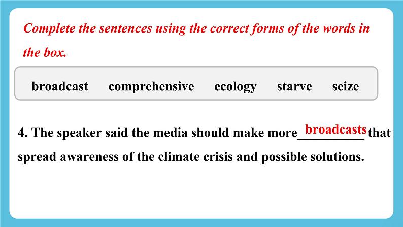 Unit 3 Environmental Protection Learning about Language 课件＋练习（教师版＋学生版）07