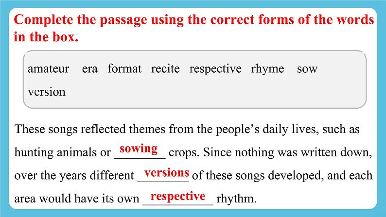 Unit 5 Poems Assessing Your Progress 课件＋练习（教师版＋学生版）03