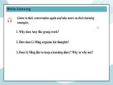 Welcome unit 第三、四课时 listening and talking & writing 课件