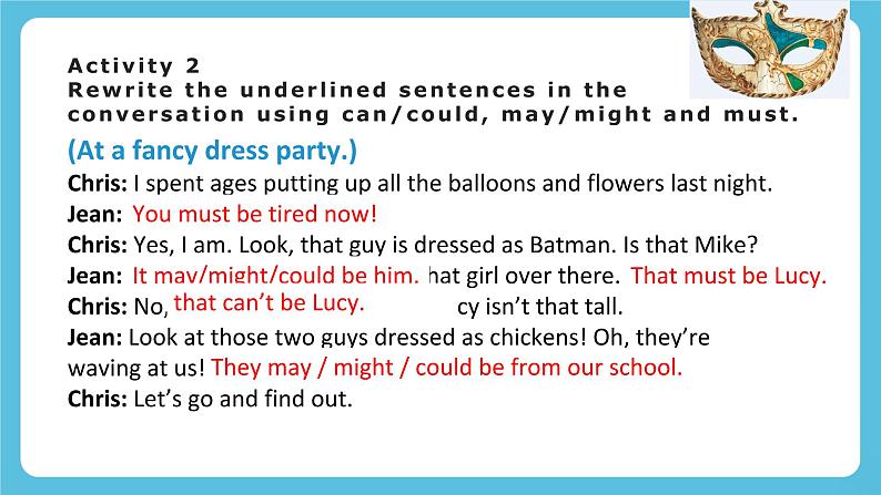 Unit 2 Let's celebrate Period 2 Using Language 课件+练习（原卷＋解析）07