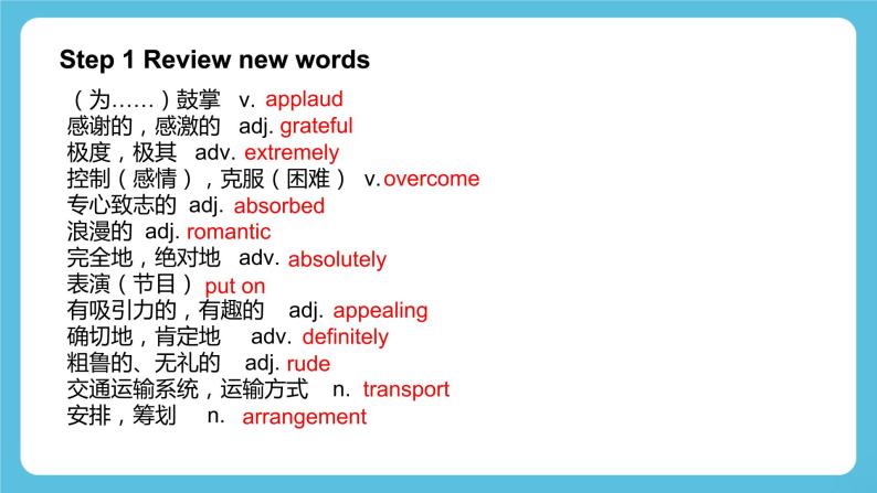 Unit 4 Stage and screen Period 2 Using Language 课件+练习（原卷＋解析）02