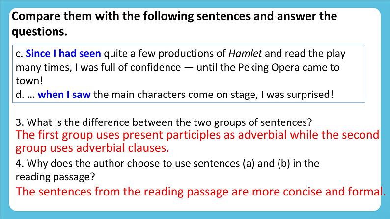 Unit 4 Stage and screen Period 2 Using Language 课件+练习（原卷＋解析）06