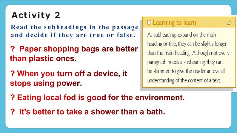 Unit 6 Earth first Period 3 Developing ideas，Presenting ideas & Reflection 课件+练习（原卷＋解析）06