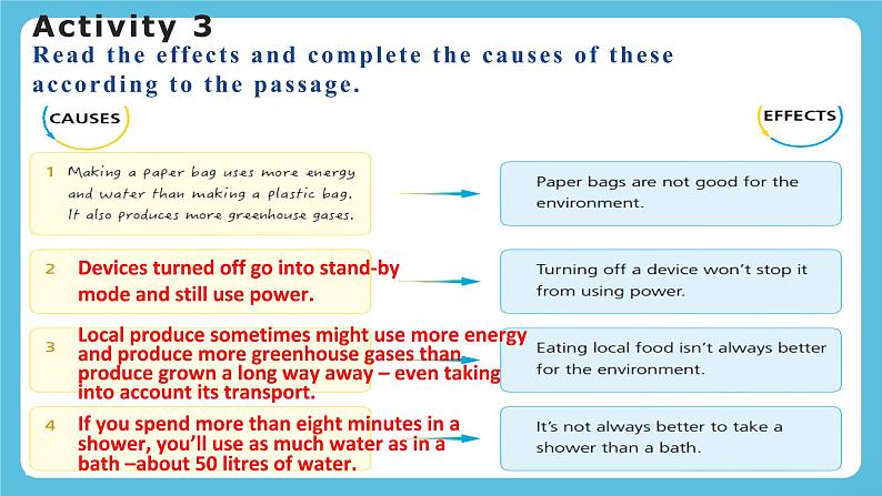 Unit 6 Earth first Period 3 Developing ideas，Presenting ideas & Reflection 课件+练习（原卷＋解析）07