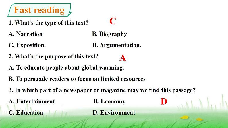 Unit 3 Environmental Protection Reading and Thinking 课件-2022-2023学年高中英语人教版（2019）选择性必修第三册第5页