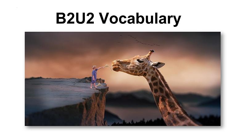 Unit 2 Wildlife protection Vocabulary 课件+-2022-2023学年高中英语人教版（2019）必修第二册01