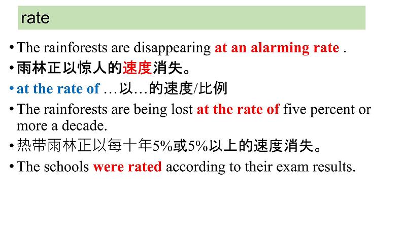 Unit 2 Wildlife protection Vocabulary 课件+-2022-2023学年高中英语人教版（2019）必修第二册06