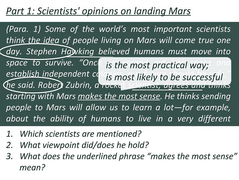 Unit 4 Space Exploration Reading for Writing 课件-2022-2023学年高中英语人教版（2019）必修第三册第6页