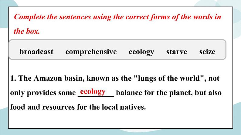 Unit 3 Environmental Protection Learning about Language 课件＋练习（原卷＋解析卷）03