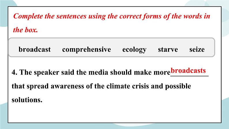 Unit 3 Environmental Protection Learning about Language 课件＋练习（原卷＋解析卷）07