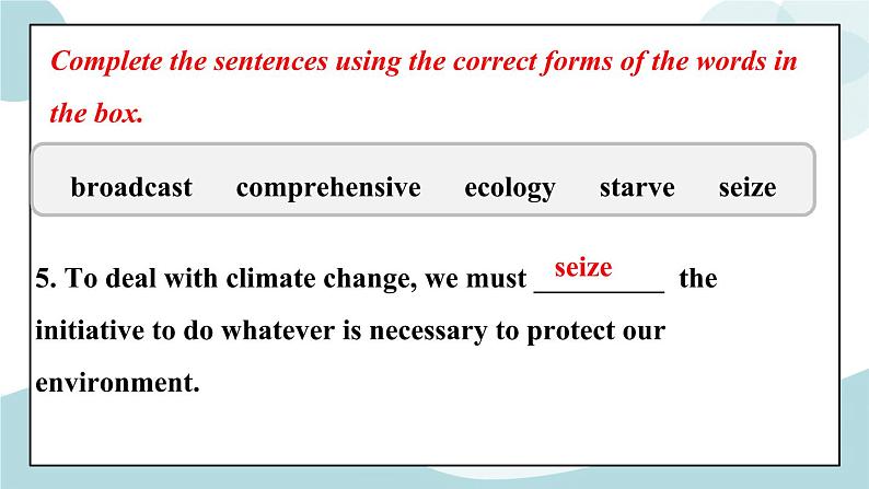 Unit 3 Environmental Protection Learning about Language 课件＋练习（原卷＋解析卷）08