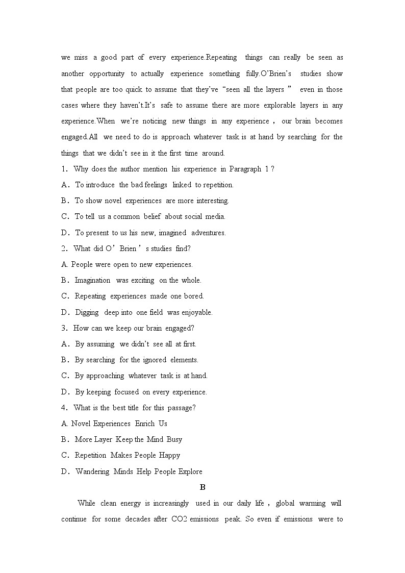 Unit 3 Environmental Protection Reading and Thinking 课件＋练习（原卷＋解析卷）02