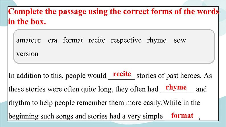 Unit 5 Poems Assessing Your Progress 课件＋练习（原卷＋解析卷）04