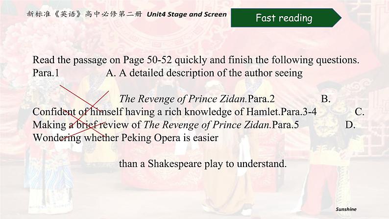 Unit 4 Understanding ideas When Hamlet meets Peking Opera 课件-2022-2023学年高中英语外研版（2019）必修第二册第8页