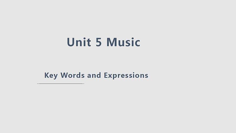 Unit 5 Music Words词汇课件 2022-2023学年高中英语人教版（2019）必修第二册第1页