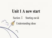 Unit 1 A new start Starting out & Understanding ideas 课件-2022-2023学年高中英语外研版（2019）必修第一册