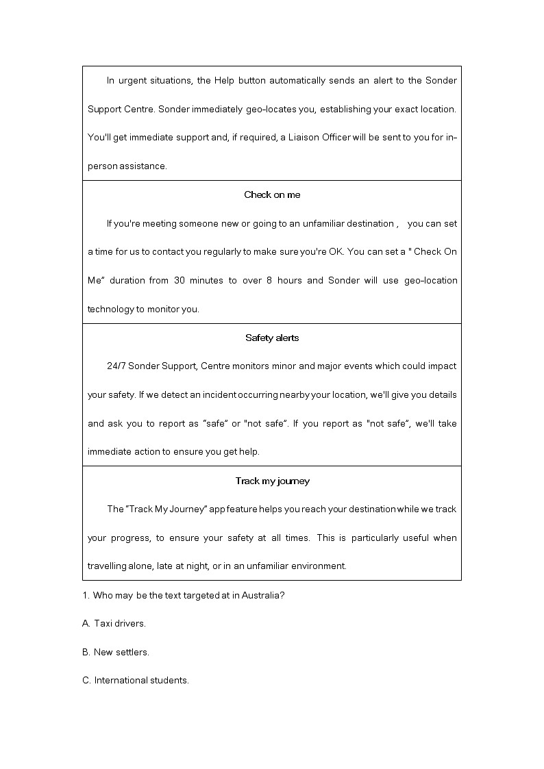 山东潍坊2023届高三一模英语答案及答案（不含听力）第2页